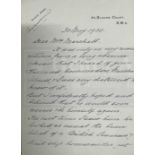 WHITE STAR LINE: Rare handwritten letter from Harold Sanderson, Chairman of The White Star Line to