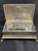 R.M.S. TITANIC: George W. Bowyer Archive. Fine quality hallmarked solid silver writing box/desk