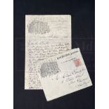 R.M.S. TITANIC: THE PASTOR JOHN HARPER ARCHIVE. Handwritten letter to Charles Livingstone from The