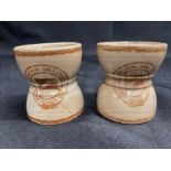 C.S. MACKAY-BENNETT: Rare pair of Commercial Cable Company egg cups acquired by Francis Richard