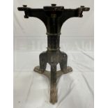 S.S. NOMADIC: Rare cast iron three legged table base similar to those used on board R.M.S.