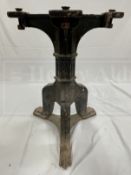 S.S. NOMADIC: Rare cast iron three legged table base similar to those used on board R.M.S.