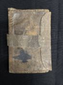 R.M.S. TITANIC: Lillian Asplund Collection. An extremely rare leather document wallet/memo book,