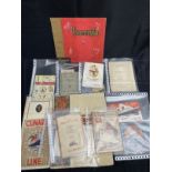 OCEAN LINER: Collection of Cunard and other related brochures and menus to include R.M.S.