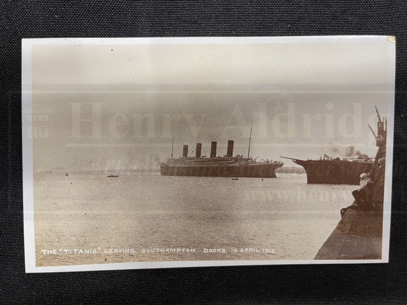 R.M.S. TITANIC: Collection of Titanic passengers Richard and Stanley May. Rare real photo postcard