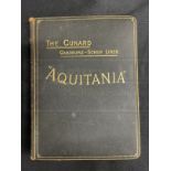 CUNARD: Unusual hard bound souvenir number of The Shipbuilder for the Aquitania.