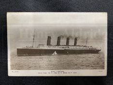 R.M.S. TITANIC: Collection of Titanic passengers Richard and Stanley May. Rare R.M.S. Lusitania