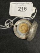 R.M.S. TITANIC: George W. Bowyer Archive. Personal items - hallmarked silver Sovereign case with