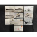 R.M.S. TITANIC: Modern postcards signed by survivors and Titanic related individuals including Edith