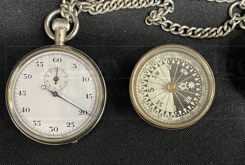 R.M.S. TITANIC: George W. Bowyer Archive. Personal items - a chromium cased pocket compass - Image 3 of 3