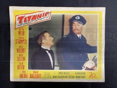 MOVIES: 1953 Titanic movie lobby promotional still. 13ins. x 11ins.