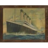 R.M.S. TITANIC: Montague Birrel Black, (1884-1940). Extremely rare and iconic lithographic pre-