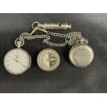 R.M.S. TITANIC: George W. Bowyer Archive. Personal items - a chromium cased pocket compass