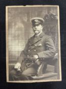 R.M.S. TITANIC: George W. Bowyer Archive. Photograph, unpublished family portrait in uniform,