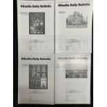 R.M.S. TITANIC: Large library collection of British Titanic Society Atlantic Daily Bulletins and