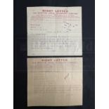 R.M.S. TITANIC: Roberta Maioni Archive. A pair of Western Union telegrams dated April 16th and