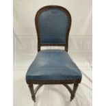 WHITE STAR LINE: R.M.S. Majestic mahogany dining chair.