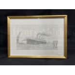 R.M.S. TITANIC: Signed Simon Fisher limited edition Artist's Proof 6/150 of Titanic. 16ins. x