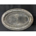 WHITE STAR LINE: Superb First-Class silver plated serving dish decorated with House Flag and