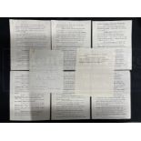 R.M.S. TITANIC: Roberta Maioni Archive. Unique eight page typed account of Roberta's experiences