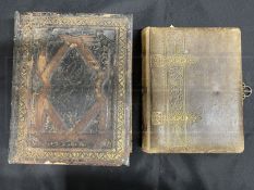 R.M.S. TITANIC: George W. Bowyer Archive. Family photograph album leather bound with brass clasp