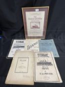 R.M.S. TITANIC: Original sheet music to include some rare examples such as 'Titanic for Piano Forte'