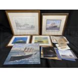 R.M.S. TITANIC: Pictures and prints by Simon Fisher (some limited edition) plus boxed presentation