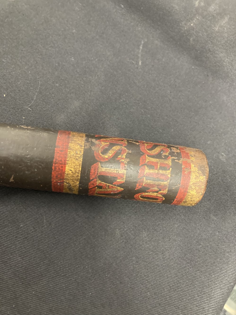 Wiltshire Interest: Rare 19th cent. Police truncheon painted tip 'Wishford Constable'. - Image 2 of 4