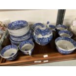 Large quantity of Copeland Spode Italian ceramics including teapot, sugar bowl, seven cups, saucers,