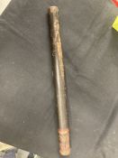 Wiltshire Interest: Rare 19th cent. Police truncheon painted tip 'Wishford Constable'.