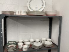 Ceramics: Royal Doulton Pastorale dinner set comprised of large plates x 8, small plates x 8,