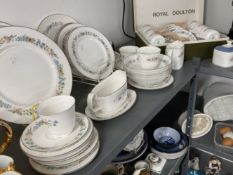 Royal Doulton boxed Pastorale coffee set, plus six piece dinner set and tea set.