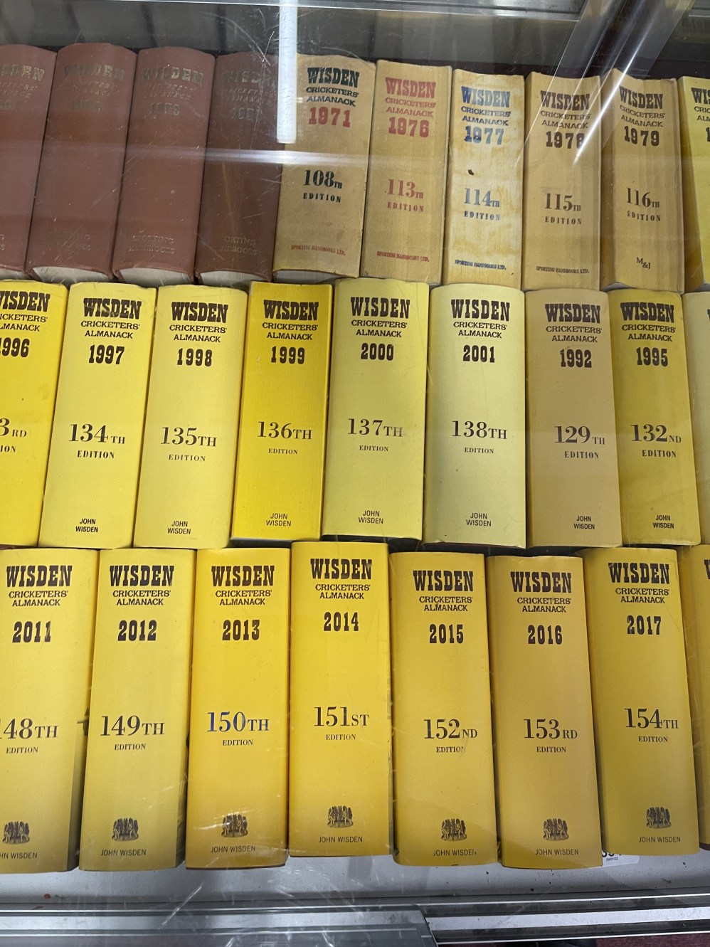 Cricket: Collection of forty-four individual Wisden Cricketers Almanac dating from 1947-2018. Full - Image 2 of 5