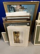 Various prints etc. Includes Venice, Solitude by A. Wezkick, map of Somerset, seven unframed prints,