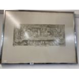 Chris Orr MBE RA (1943- ): Signed limited edition etching What is a Self Service Cafeteria. 21ins. x