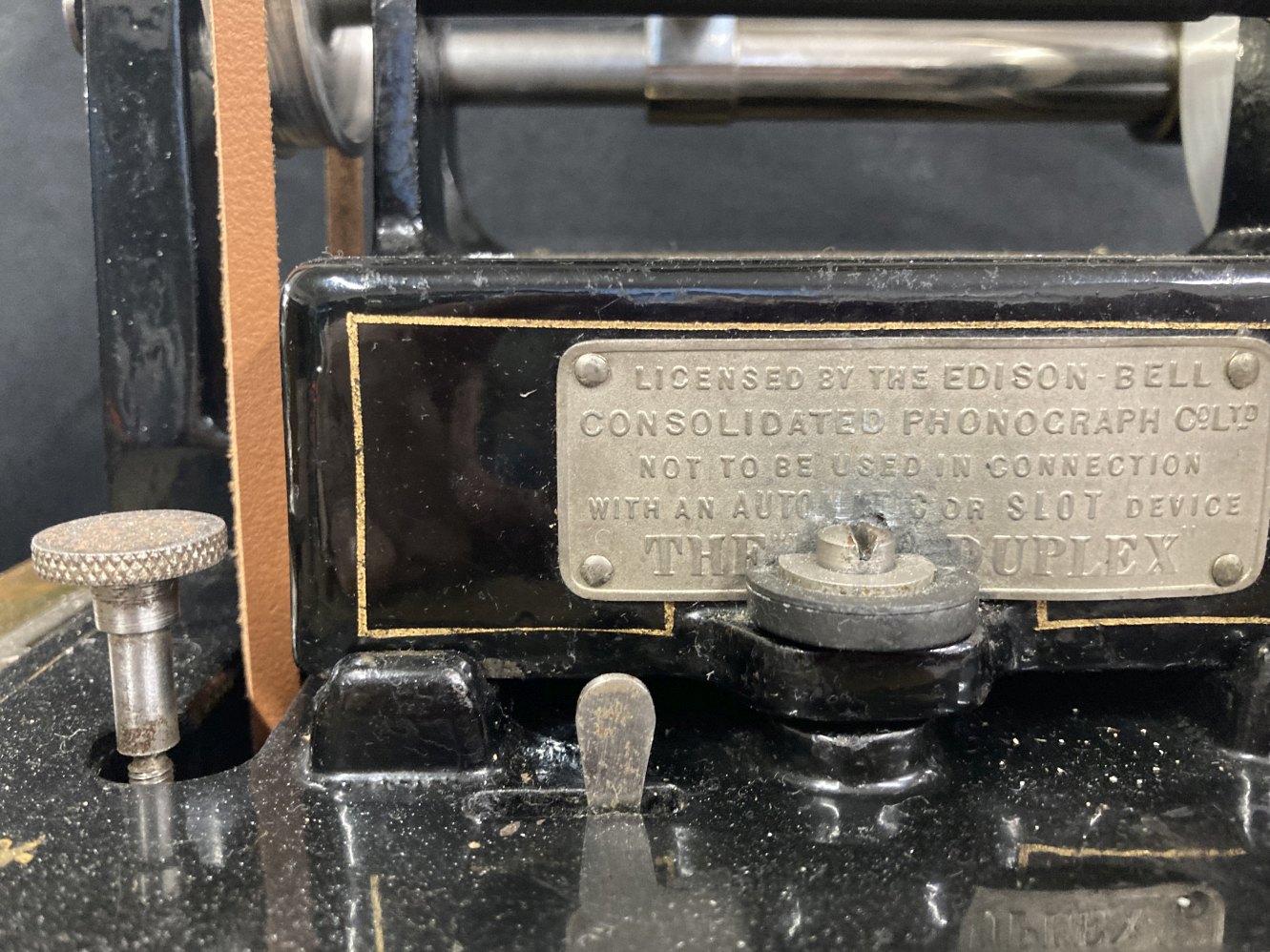 Mechanical Music Property of Local Collector. Edison Duplex Cylinder Phonograph serial no. C10576 - Image 9 of 9