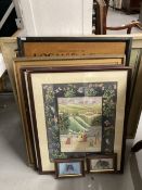 Henri Ghysen: 20th cent. Oil on canvas landscape, framed. 27ins. x 23ins. Plus 20th cent. Oil on