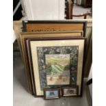 Henri Ghysen: 20th cent. Oil on canvas landscape, framed. 27ins. x 23ins. Plus 20th cent. Oil on