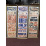 Mechanical Music Property of Local Collector. Music Hall/Posters: Tivoli Hull Box Office posters