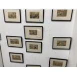 Rowlandson: Set of ten coloured prints, Dr Syntax in various pursuits, framed and glazed. 10ins. x