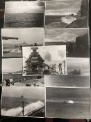 WW2: Rare group of fascinating photographs relating to the Bismarck, taken from the Prinz Eugen