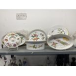 20th cent. Ceramics: Royal Worcester Evesham eleven piece dinner service consisting of plates x 6,