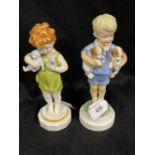 20th cent. Ceramics: Royal Worcester Monday's child is fair of face, No. 3519, and Wednesday's child