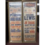 Mechanical Music Property of Local Collector. Music Hall/Posters: Tivoli Hull Box Office posters