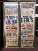 Mechanical Music Property of Local Collector. Music Hall/Posters: Tivoli Hull Box Office posters