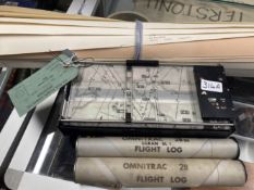 Aeronautica: Omnitrac flight log type 966-1970 Decca Navigator plus two additional rolls and