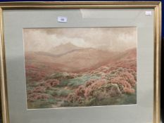 Bertram Moorish watercolour landscape, signed B. Moorish, framed and glazed. 20ins. x 14ins.