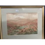 Bertram Moorish watercolour landscape, signed B. Moorish, framed and glazed. 20ins. x 14ins.