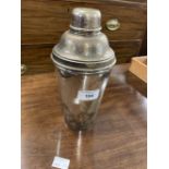 Mid 20th cent. Electroplate cocktail shaker, Sheffield Dixon & Co, retailed by Goode & Co.