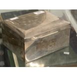 English Hallmarked Silver: Military WWI Royal Flying Corps gentleman's box, inscribed 'Presented